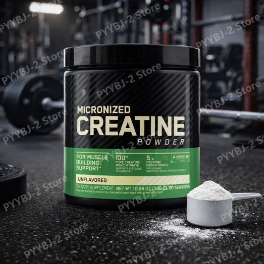 Creatine Monohydrate 300g Powder Support Strength and Muscle Performance Unflavored  with Water Shakes or Sports Beverages Usee