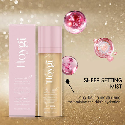Hoygi Spf 50+ Setting Spray Oil Control Long Lasting Matte Natural Non Greasy Waterproof Fast Film Formation Fixer Makeup Spray