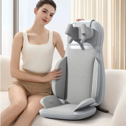 5 Vibrations Waist Hips Electric Back Massager Cervical Massage Chair Seat Cushion for Body Shiatsu Heated Kneading Relaxarion