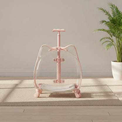 Pet Carrier with Wheels Sturdy Wheeled Pet Carrier Sturdy Small for Cats, Travel, Vet Visits