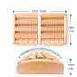 Wooden Foot Massager Roller Reflexology for Stress Fitness Health Care Feet Massager Colorful Massage Roller Pain Relief