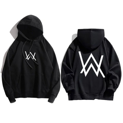 Alan Walker DJ Print Men's Sweatshirt, Autumn/Winter Outdoor Casual Fashion Loose Fit Warm Adult Comfort Long Sleeve Hoodie