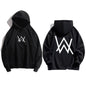 Alan Walker DJ Print Men's Sweatshirt, Autumn/Winter Outdoor Casual Fashion Loose Fit Warm Adult Comfort Long Sleeve Hoodie
