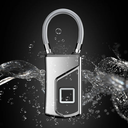 Intelligent Fingerprint Lock Portable Keyless Fingerprint Padlock Waterproof USB Rechargeable for Door Suitcase Backpack Locks
