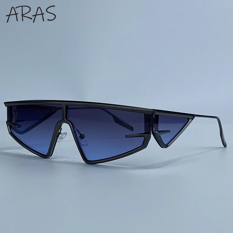 Y2K Punk Shield Irregular Sunglasses Women Luxury Brand Steampunk Cycling UV400 Goggle Eyewear Trendy WindProof Sun Glasses 2026
