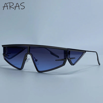 Y2K Punk Shield Irregular Sunglasses Women Luxury Brand Steampunk Cycling UV400 Goggle Eyewear Trendy WindProof Sun Glasses 2026