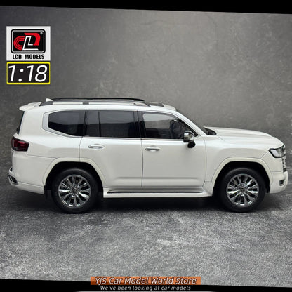 LCD Diecast model 1/18 scale Land Cruiser LC300 ZX SUV Metal car model Static display collection holiday gifts