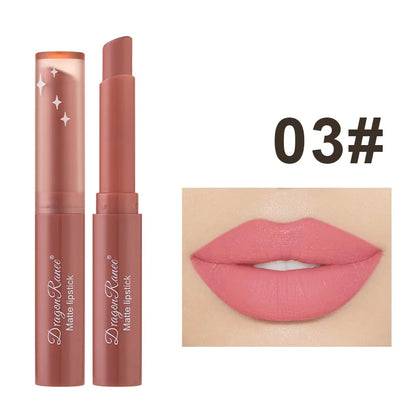 Nude Matte Waterproof Lipstick – Long‑Lasting Velvet Lip Cosmetics for Women