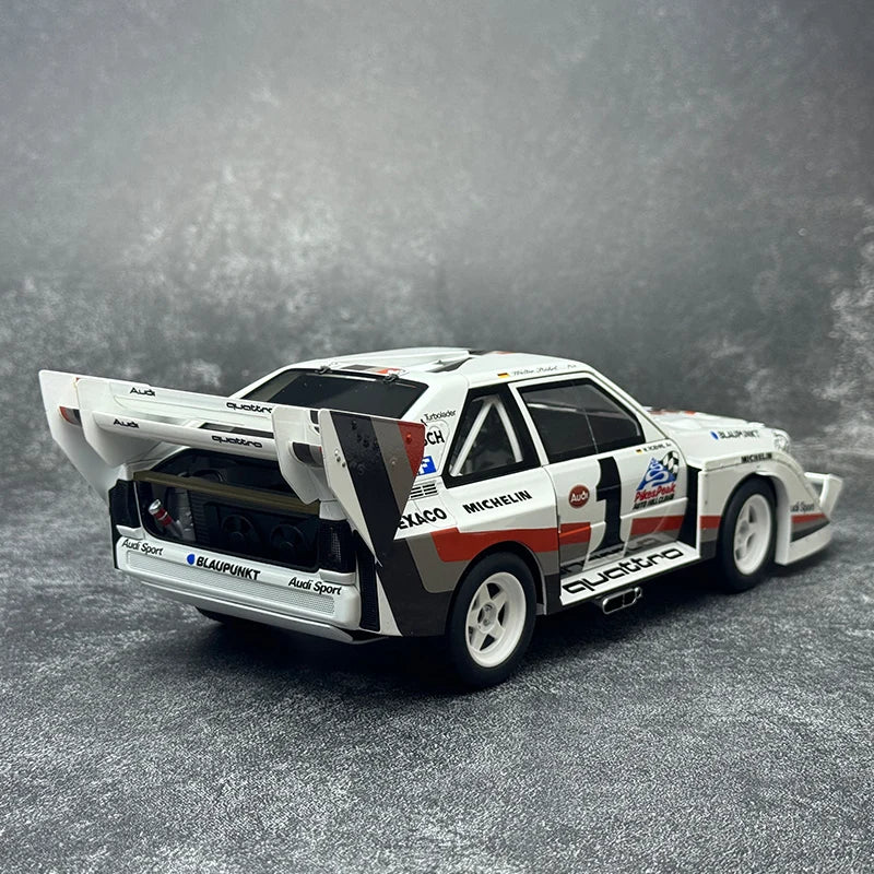 AUTOART 1/18 Audi Sport Quattro S1 Pikes Peak 1987 #1  Racing car model Car model Static ornament Collect Metal material