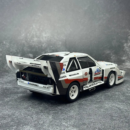 AUTOART 1/18 Audi Sport Quattro S1 Pikes Peak 1987 #1  Racing car model Car model Static ornament Collect Metal material
