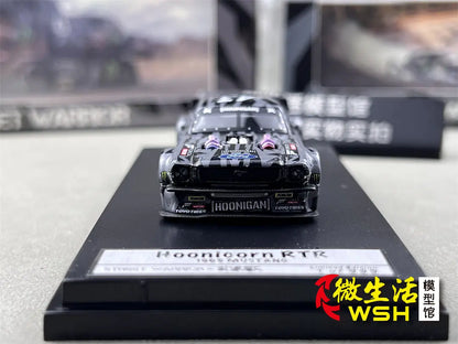 SW 1:64 Ford Mustang Hoonicorn RTR KamaZ Modified Trailer Simulation Static Alloy Car Model Gift Toy.