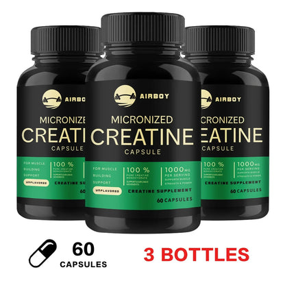 Micronized Creatine - Suitable for Muscle, Strength, Energy, and Recovery, Improve Athletic Performance