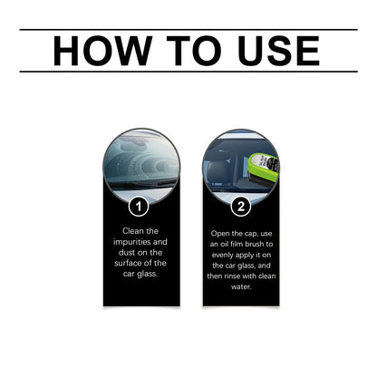 Automotive Car Oil Film Cleaning Brush,150ml Glass Oil Film Remover for Car Window,Windshield Brush For Car Care