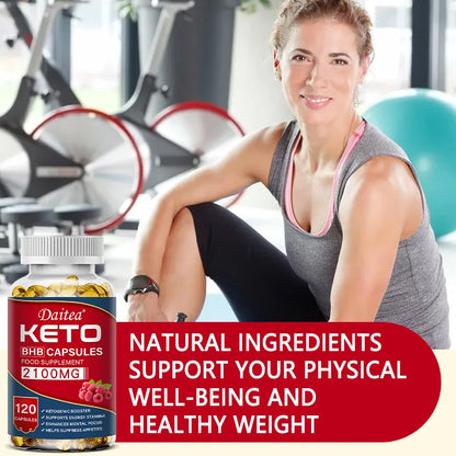 Keto BHB Capsules 2100mg - Supports Weight Management, Energy, Concentration, Promoting Metabolism, Ketogenic Diet Ketone Supplement