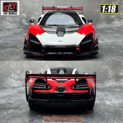 LCD Diecast car model 1:18 McLaren Senna GTR car model metal static display collection