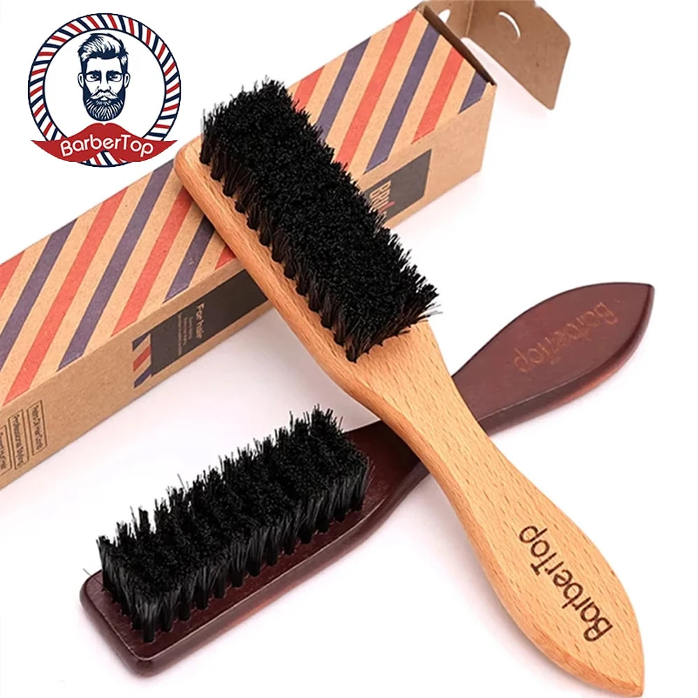 Soft Hair Cleaning Brush Barber Plastic Handle Retro Neck Duster for Salon Hairdressing Styling Tool to Remove Comb Breaks