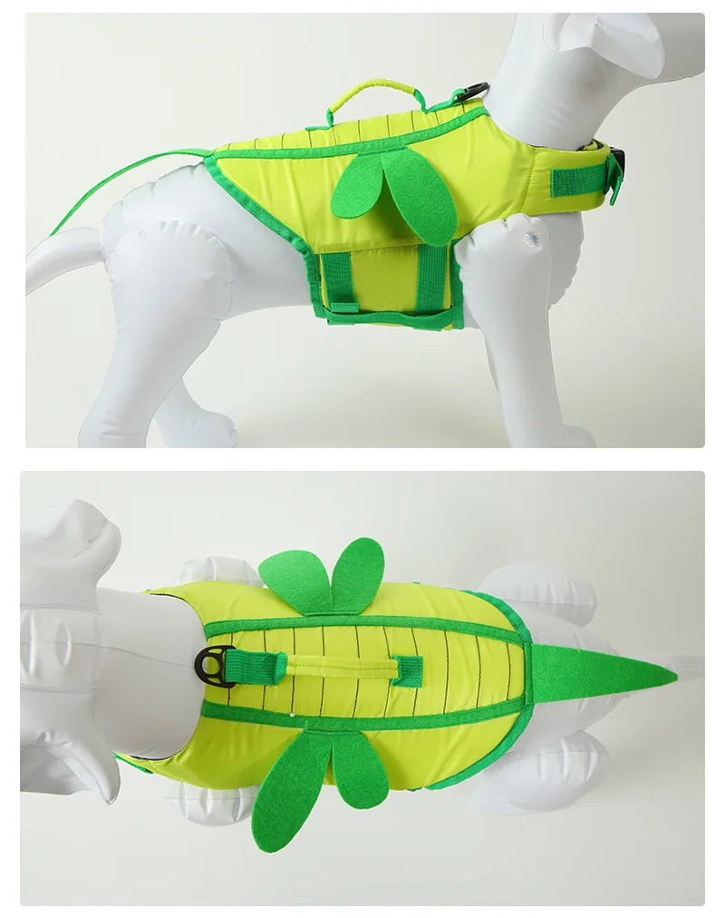 Dog Life Jacket for Swimming Boating Pet Safety Floatation Vest Life Preserver with Rescue Handle For Cats Small Medium Dogs