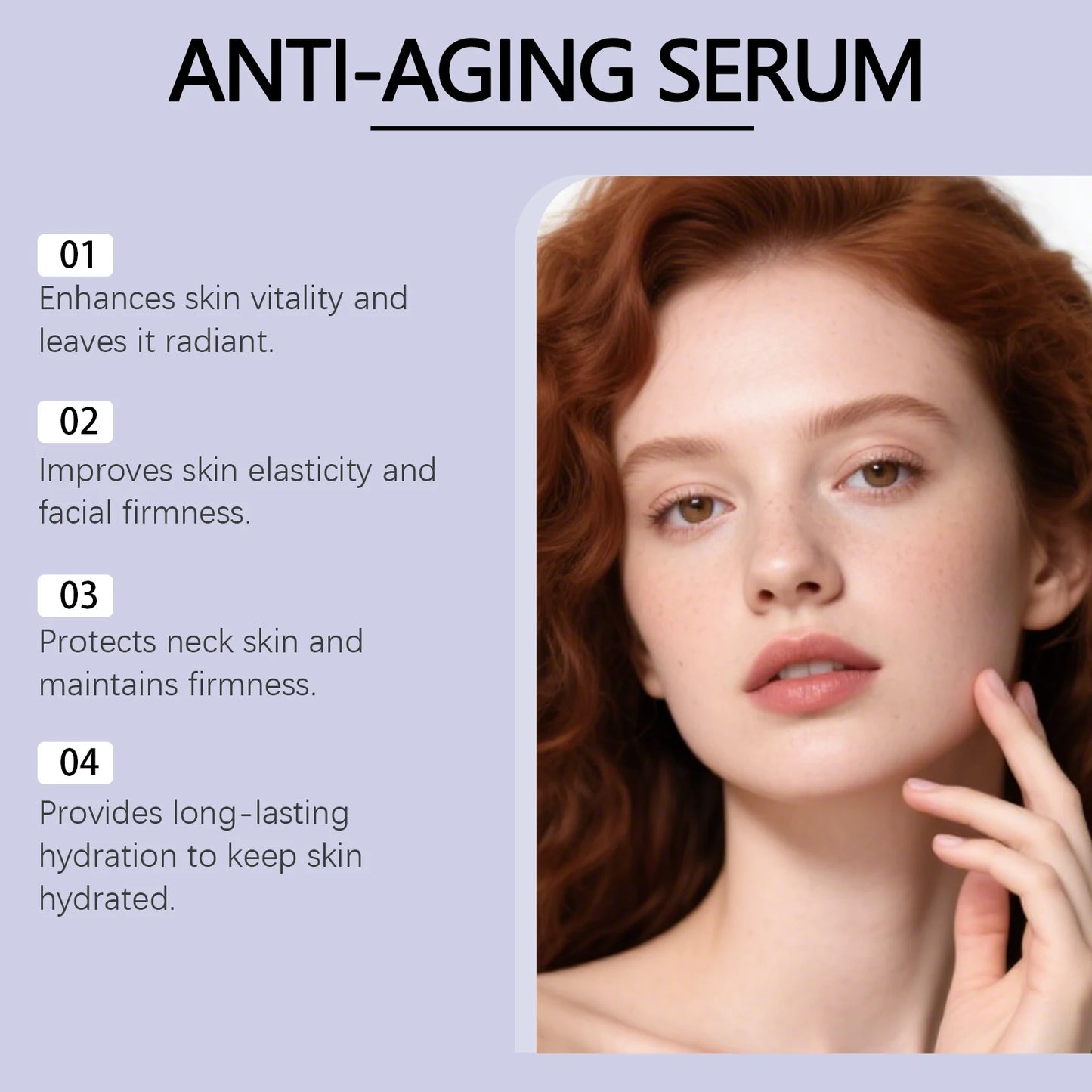 Anti Aging Serum DNA Sodium Face Essence for Hydrating Firming Lifting Improve Skin Elasticity Anti Sagging Smoothing Skin Care