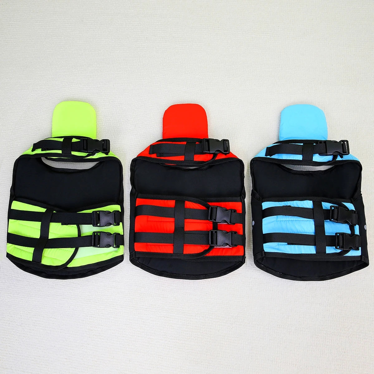 Premium Summer Dog Life Jacket Adjustable Pet Swimwear Safety Buoyant Vest for Small Medium Large Dogs Water Play