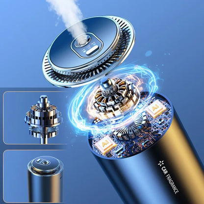 Smart Car Aromatherapy Machine Portable USB Rechargeable Cup Holder Diffuser Air Freshener Car Fragrancer Ambient Light Ornament