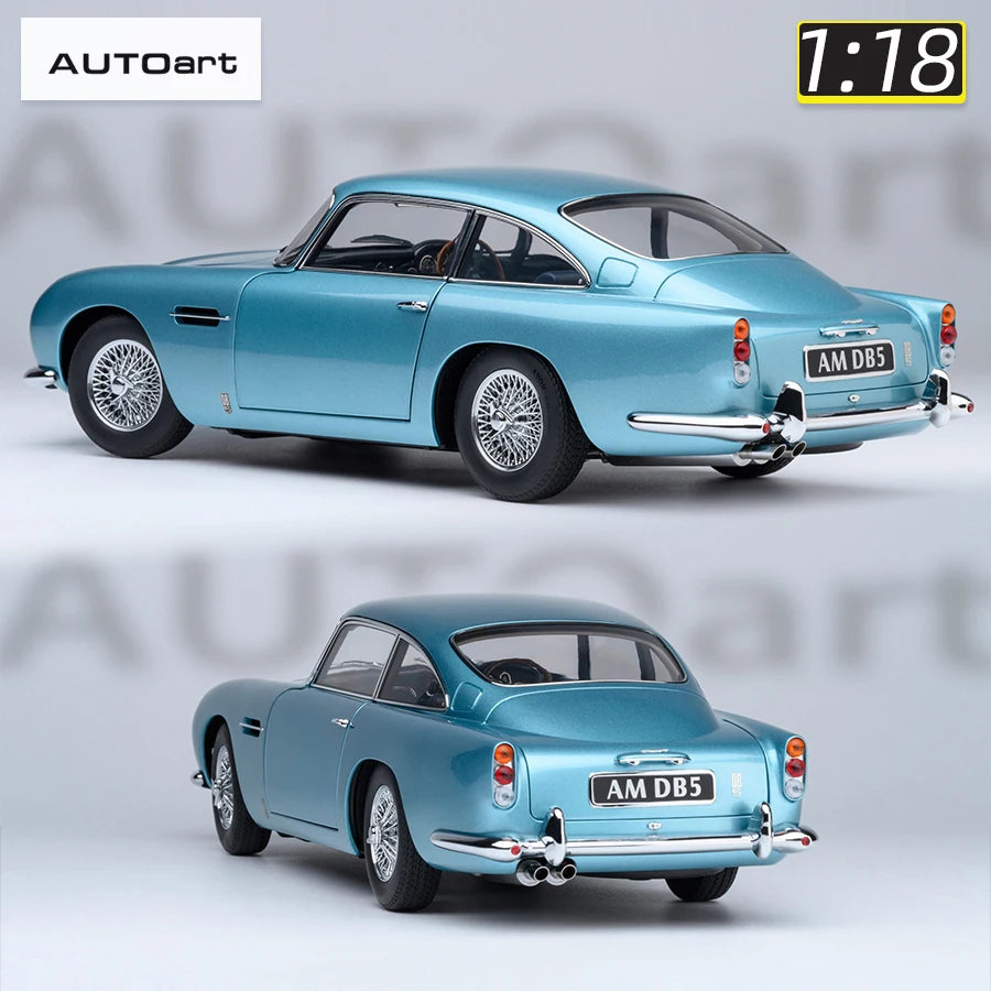 Autoart 1/18 ASTON MARTIN DB5  ABS 007/Goldfinger Bond , door full open sports car model static decoration collection
