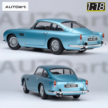 Autoart 1/18 ASTON MARTIN DB5  ABS 007/Goldfinger Bond , door full open sports car model static decoration collection