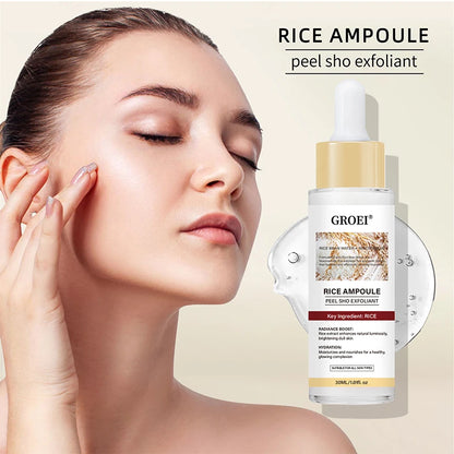 Hoygi Peel Shot Ampule Set Rice Toner Moisturizing Facial Essence Glowing Skin Water-oil Balancing Essence Revitalizing Skin Dullness