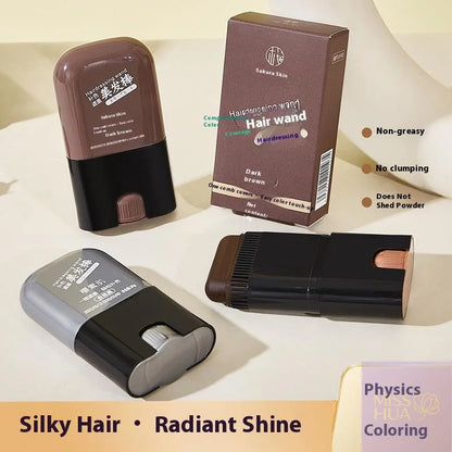 HUA 20g Waterproof And Sweat-proof Hair Dye Comb Hair Dye Comb Applicator Long Lasting Hair Color Pen Stick For White Gray Hair