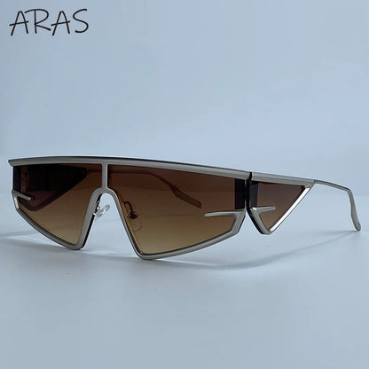 Y2K Punk Shield Irregular Sunglasses Women Luxury Brand Steampunk Cycling UV400 Goggle Eyewear Trendy WindProof Sun Glasses 2026