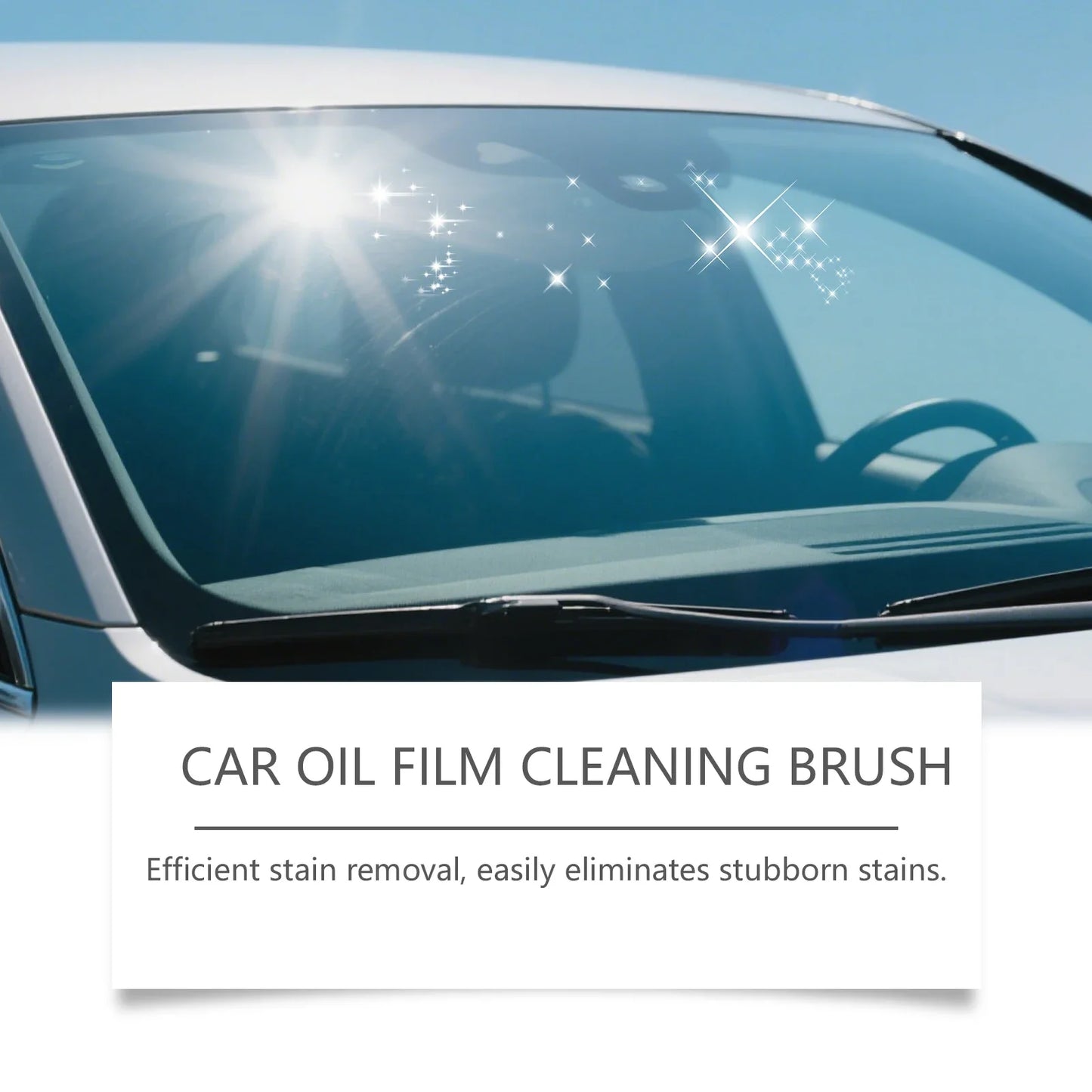 Automotive Car Oil Film Cleaning Brush,150ml Glass Oil Film Remover for Car Window,Windshield Brush For Car Care