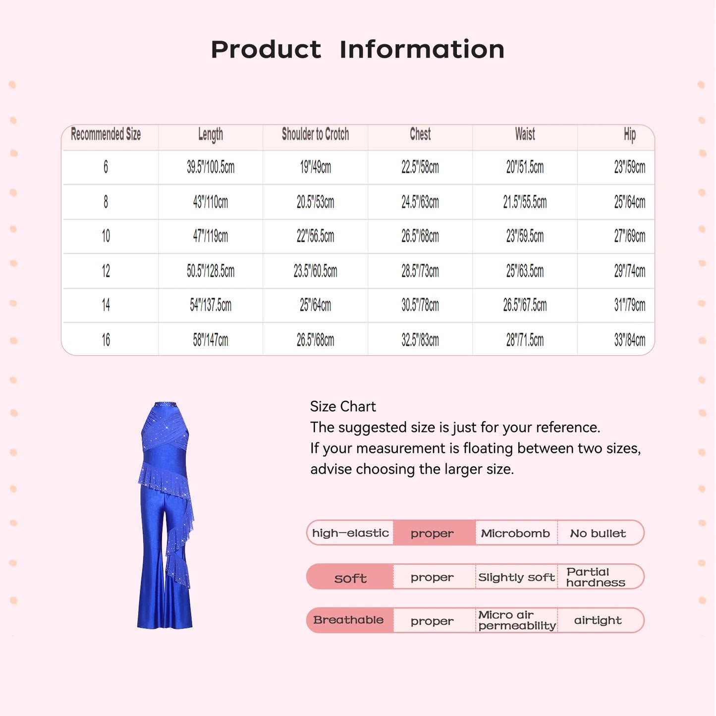 Kids Girls Figure Skating Jumpsuit Ballet Gymnastics Acrobatics Dance Leotard Sleeveless Shiny Rhinestones Ruffles Mesh Bodysuit