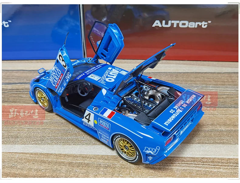 AUTOART Bugatti EB110 24HR Le Mans Racing 1994 #34 1:18 Car model Collection Display gift Static Ornament Collection