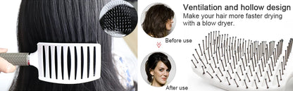 Hair Detangling Massage Brushes Women Magic Hair Scalp Massage Comb Fast Drying Hair Straight Professional hair styling tools