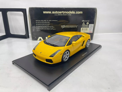 Autoart 1:18 Gallardo Yellow Simulation Limited Edition All Open Alloy Metal Static Car Model Toy Gift
