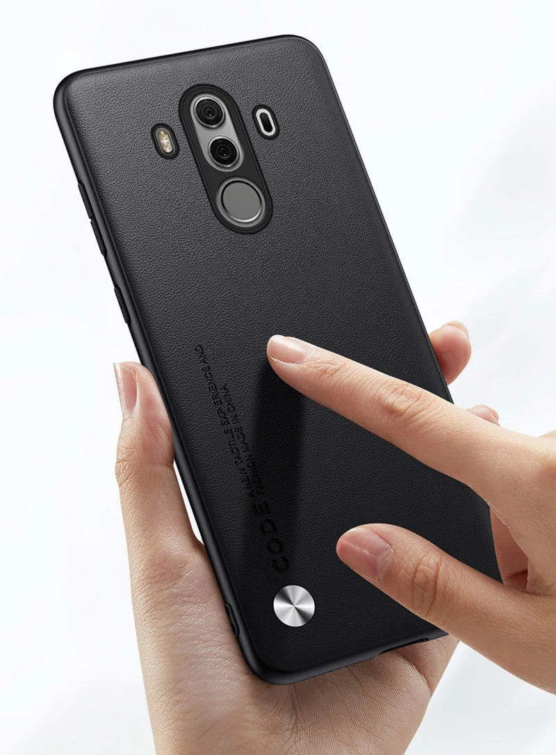 Luxury PU Leather Case For Huawei Mate 10 Pro 10Pro Back Cover Silicone Full Protection Phone Case For Huawei Mate 9 Mate9