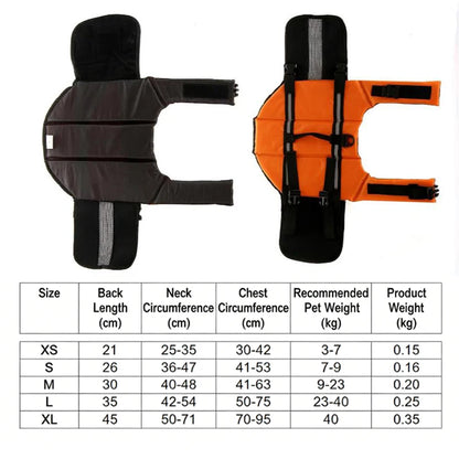 Dogs Safe Vest Life Jacket Summer Clothes Puppy Sleveless Pet Supplies Swimsuit Large Dogs Costume Clothing Adjustable Swimwear