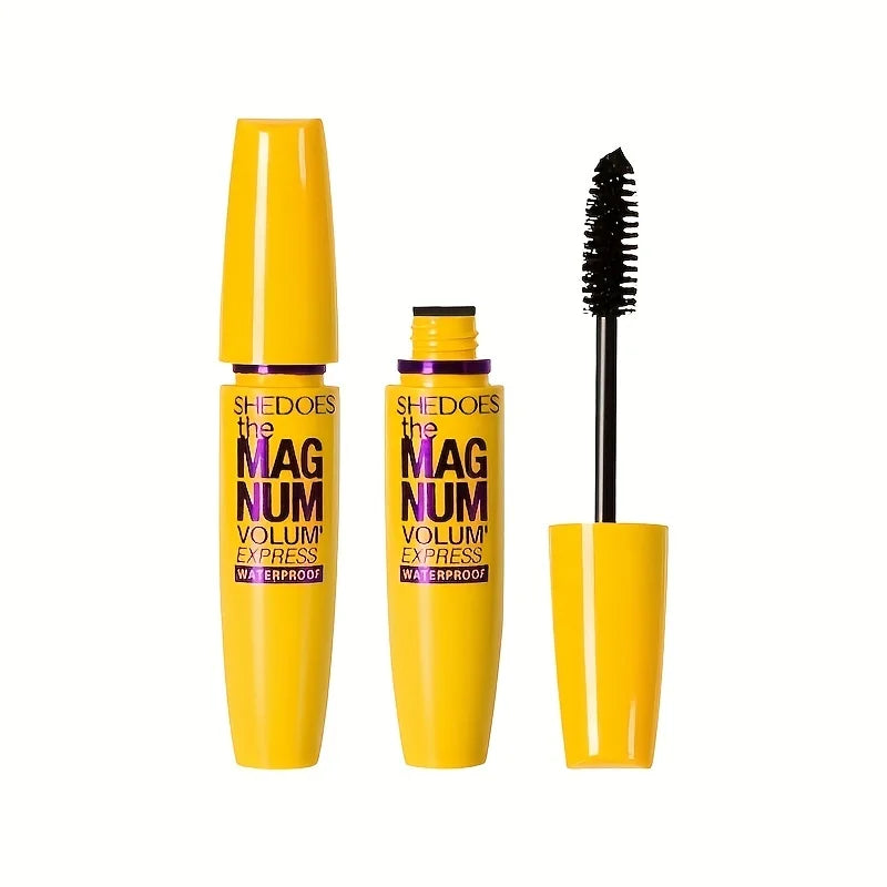 Black 4D Mascara Thickening, Lengthening, Curling, Waterproof Liquid Fiber Mascara
