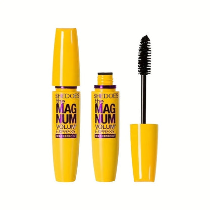Black 4D Mascara Thickening, Lengthening, Curling, Waterproof Liquid Fiber Mascara