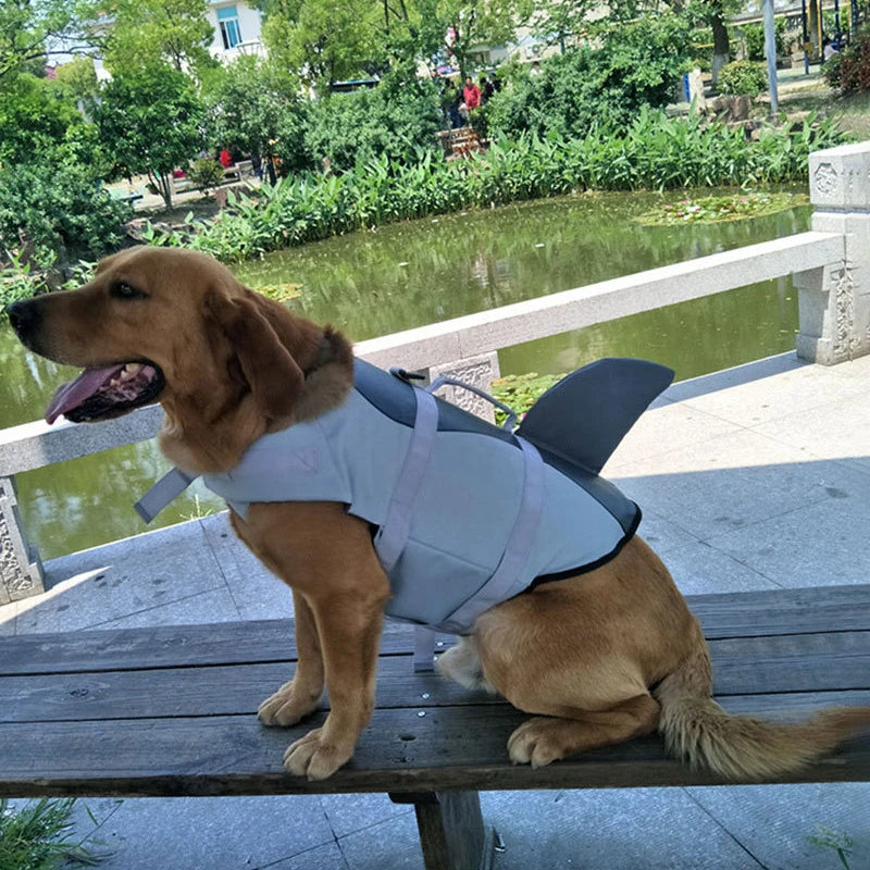 Pet Dog Life Jacket Enhanced Buoyancy Small Dogs Swimming Clothes Safety Vest with Handle for Medium Large Dog Surfing Costume