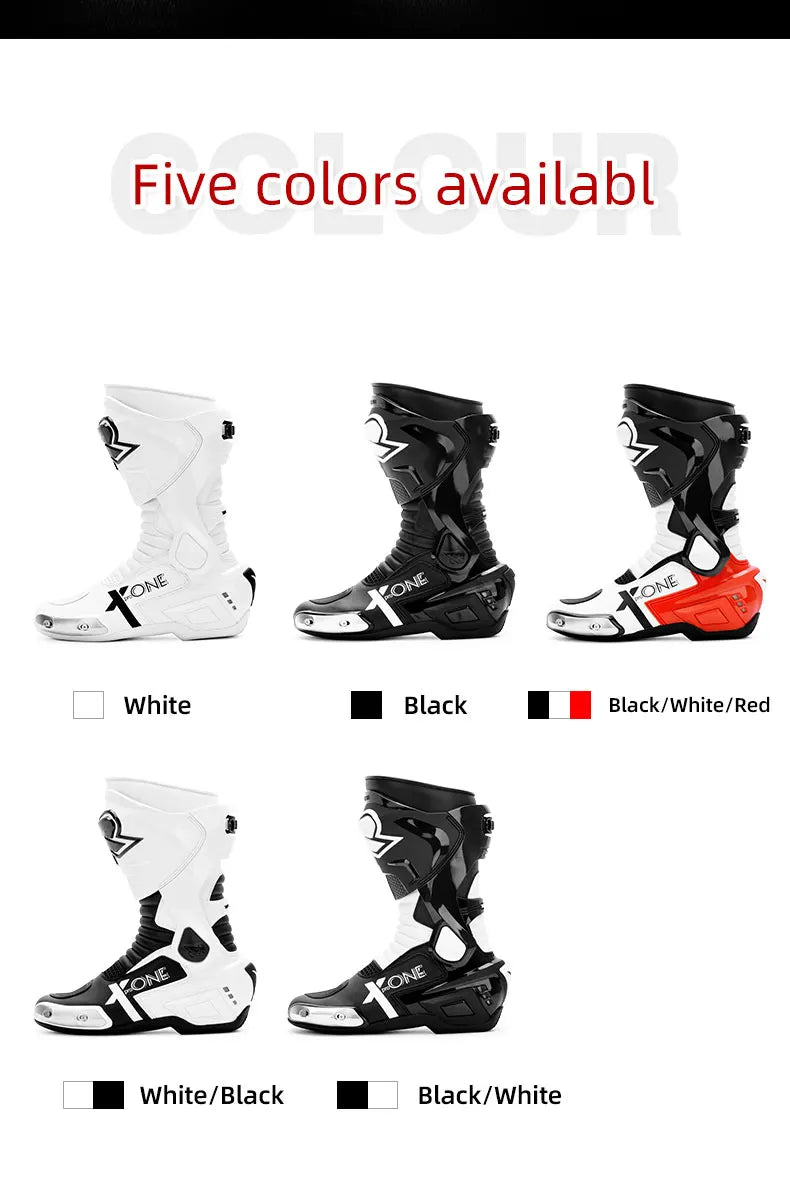 Professional Motorcycle Boots Men Motocross Off Road Racing Boots Wear Resistant Botas Moto Anti-slip Motorcyclist Shoes