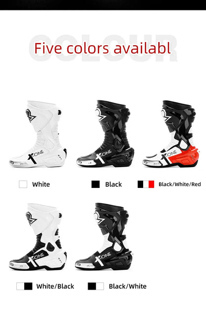 Professional Motorcycle Boots Men Motocross Off Road Racing Boots Wear Resistant Botas Moto Anti-slip Motorcyclist Shoes