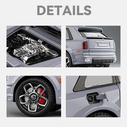 Rolls Royce 1:20 SUV Cullinan Alloy Luxy Car Model Diecast Metal Vehicles Car Model Simulation Sound and Light Gift