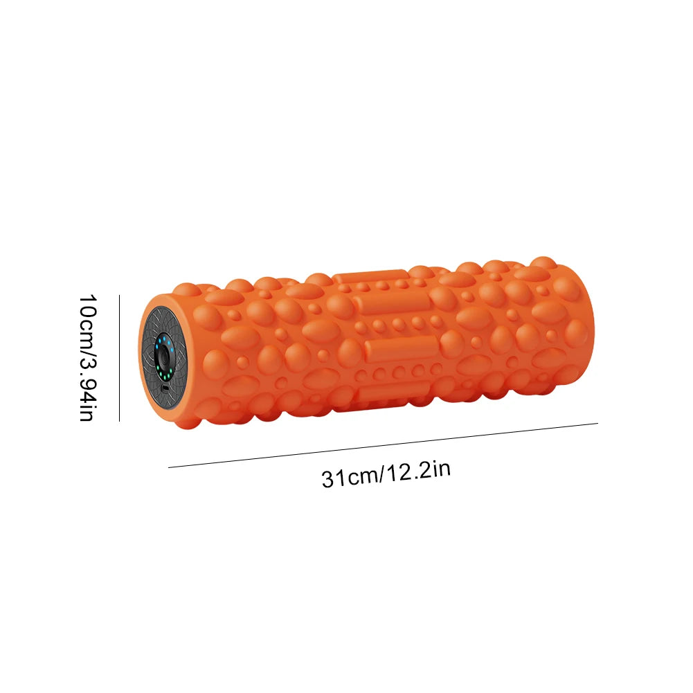 Electric Vibrating Foam Roller Massage Column Rechargeable Exercise Roller 5 Modes Muscle Roller for Yoga Pilates