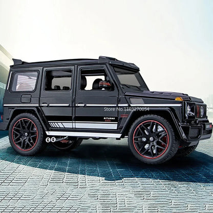 G800 Model Car 1:18 Alloy Diecast Metal Off-Road Vehicles Collection With Sound & Light Toy Cars Gift Series