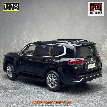 LCD Diecast model 1/18 scale Land Cruiser LC300 ZX SUV Metal car model Static display collection holiday gifts