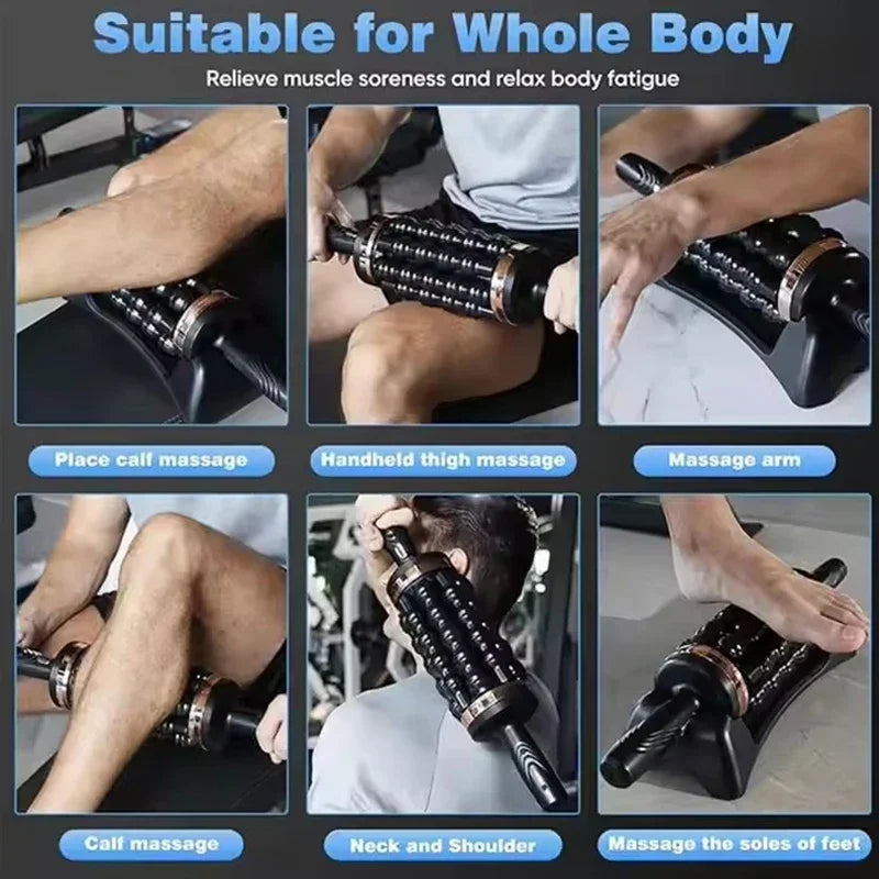 Hand Held Massager Relax Stress Massager for Muscle Rolling Percussive Massager Powered Muscle Roller Massager Whole Body Relax