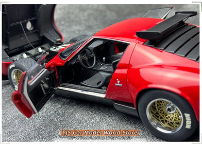 AUTOart 1:18 SCALE  Lamborghini MIURA SVR "JOTA" Car model Static ornament Collect Holiday gift