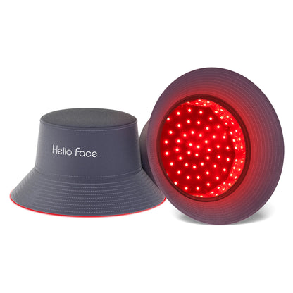 New Bucket Hat Hello Face 336 Pcs LED Hat Helmet Hair Growth Cap for Hair Loss Red Light 660nm Infrared Light 850nm Hair care