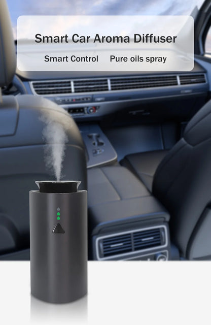 Car Diffuser Humidifier Auto Air Purifier Aromo Air Freshener USB Charging Electric Smell for Home Room Fragrance 1200mAh