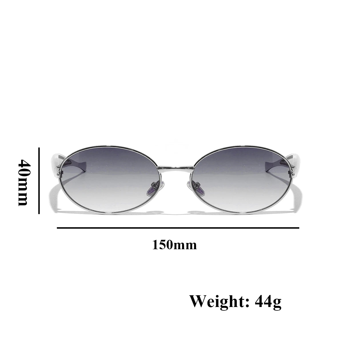 Ruiao 2026 Fashion Oval Sunglasses for Women Luxury Designer Metal Frame UV400 Sun Protection Shades Brand New Arrival Eyewear